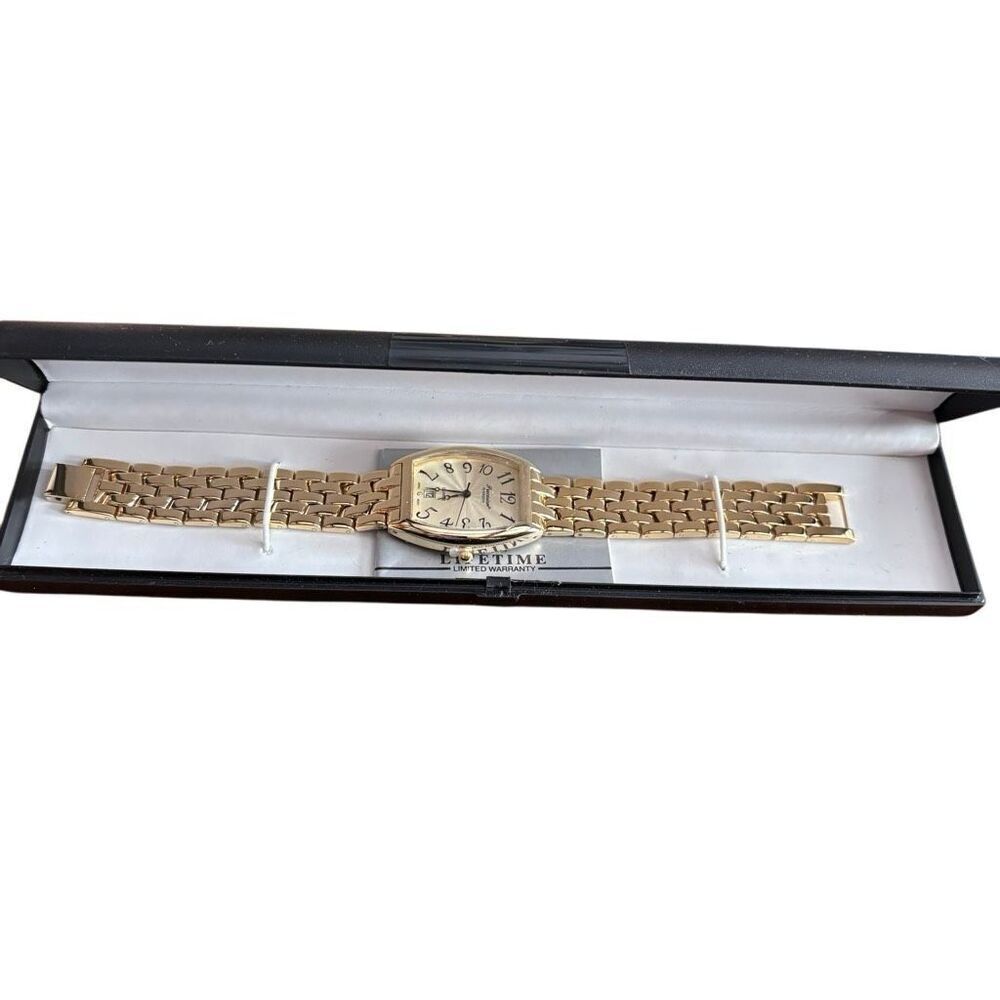 Gruen Precision Vintage Men’s Gold Tone Watch NOS